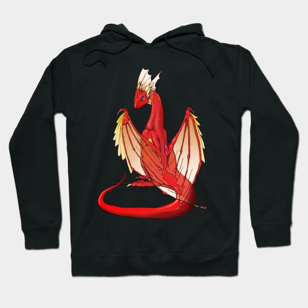 Scarlet Dragon Hoodie by josieartistry